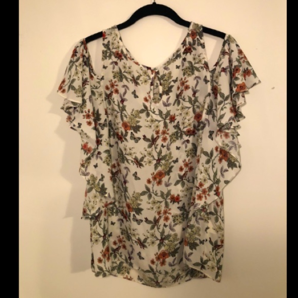 Off the shoulder Butterfly Blouse